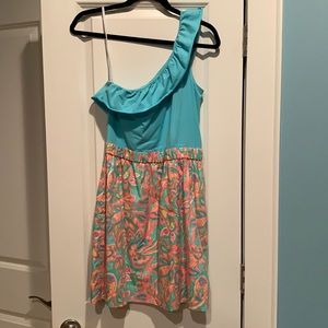 Lilly Pulitzer one shoulder dress